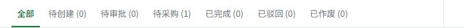 按状态页签查看各状态数量
